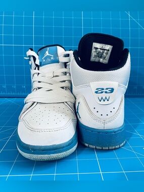 Jordan White and Blue Sneakers
